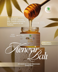Organik Kenevir Balı 250 gr Uyku Düzenleyici Ağrı Giderici